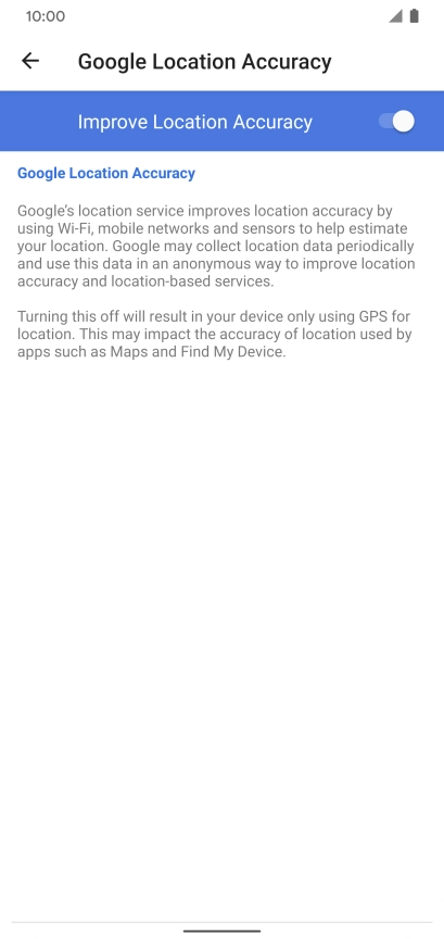 If you press the indicator next to 