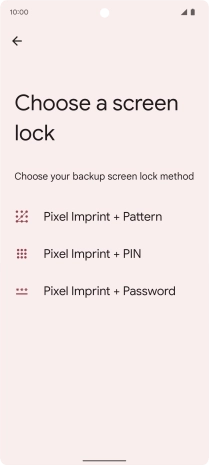 Press the required phone lock code and follow the instructions on the screen to create an additional phone lock code.