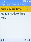 Select Auto update time.