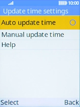 Select Auto update time.