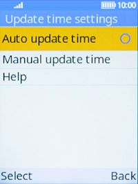 Select Auto update time.