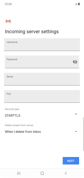 Press the field below 