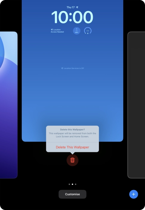 Press Delete This Wallpaper.