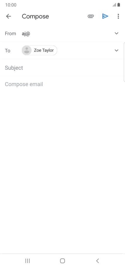 Press Subject and key in the required subject.