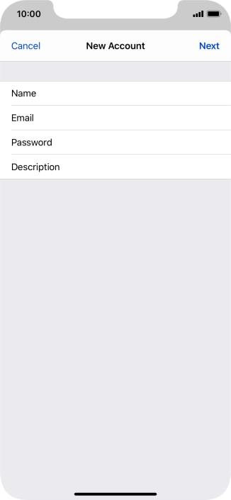 Press Description and key in the required name.