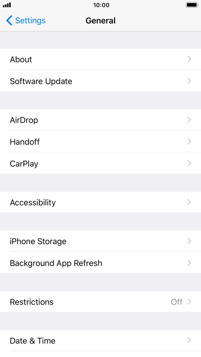 Press Software Update. If a new software version is available, it's displayed. Follow the instructions on the screen to update the phone software.