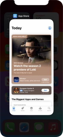 Slide upwards on the required application to end it.