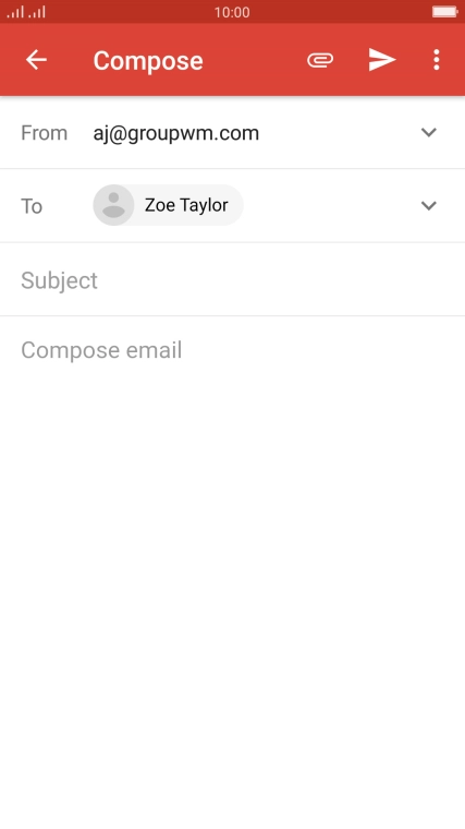 Press Subject and key in the required subject.