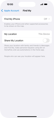 Press Find My iPhone.
