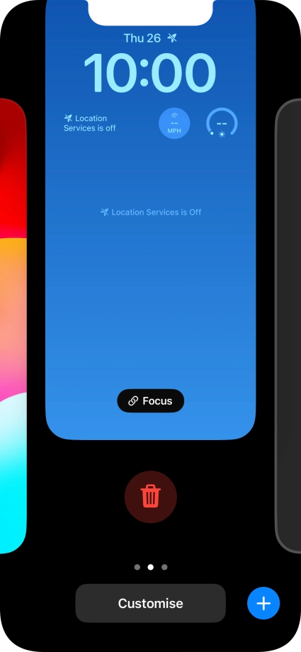 Press the delete icon.