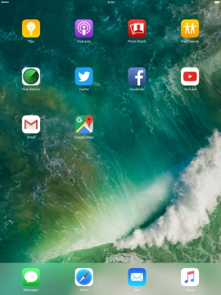 Press the Home key to return to the home screen.