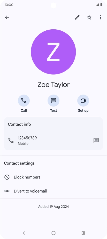 Press the Home key to return to the home screen.