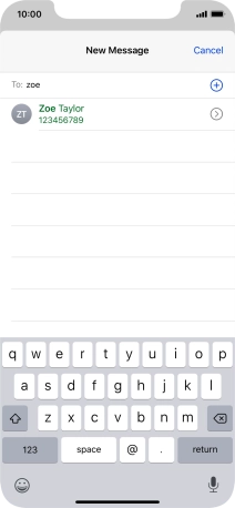 Press the required contact.