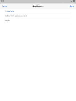 Press Subject and key in the required subject.