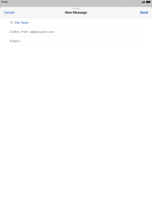 Press Subject and key in the required subject. Press Subject and key in the required subject.