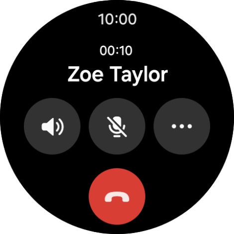 Press the end call icon. Press the end call icon.