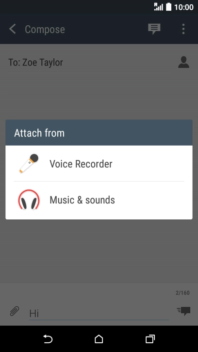 Press Music & sounds.