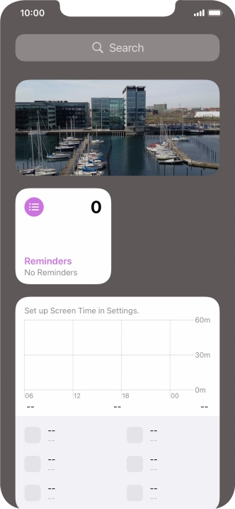 Press and hold the required Widget Stack.