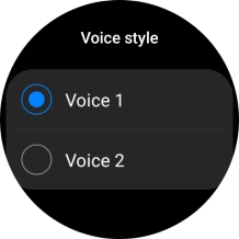 Press the required voice. Press the required voice.