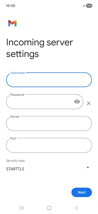 Press the field below 