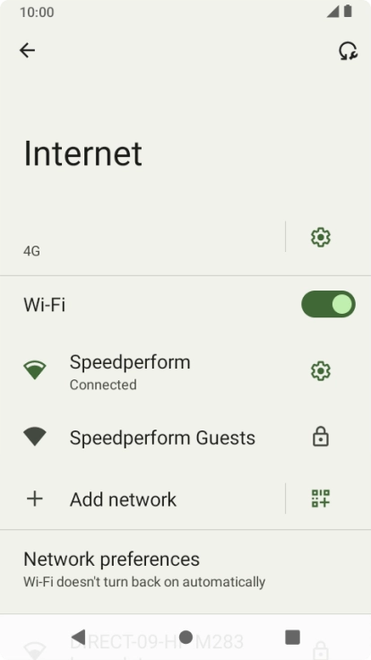 Press the Home key to return to the home screen.