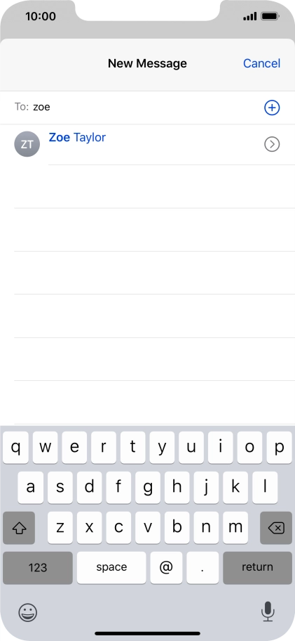 Press the required contact.
