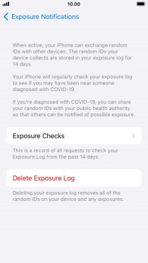 Press Delete Exposure Log.