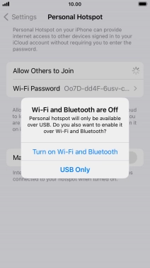 If Wi-Fi is turned off, press Turn on Wi-Fi and Bluetooth.