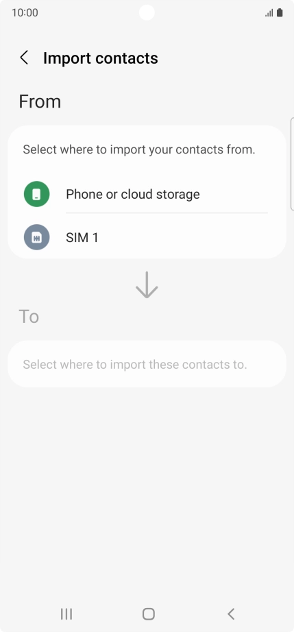 Press the name of the SIM.
