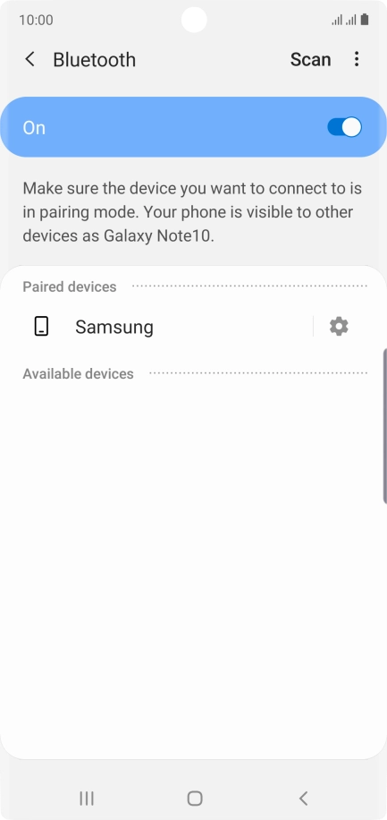 Press the Home key to return to the home screen.