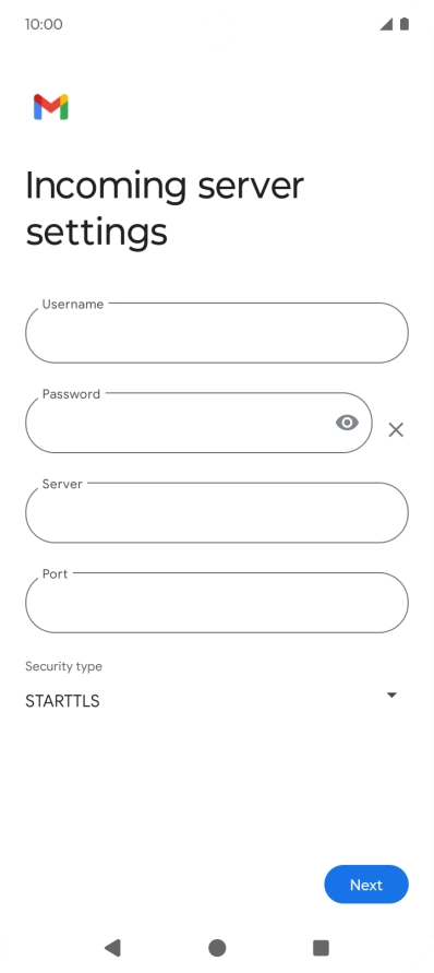 Press the field below 