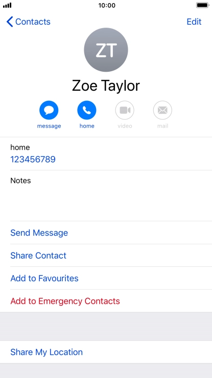 Press the Home key to return to the home screen.