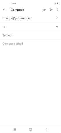 Press To and key in the first letters of the recipient's name. Press To and key in the first letters of the recipient's name.