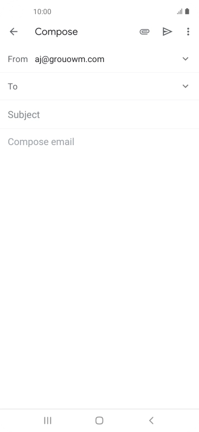 Press To and key in the first letters of the recipient's name. Press To and key in the first letters of the recipient's name.