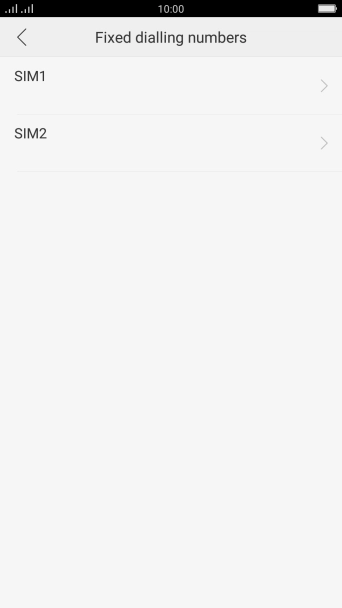 Press the required SIM.
