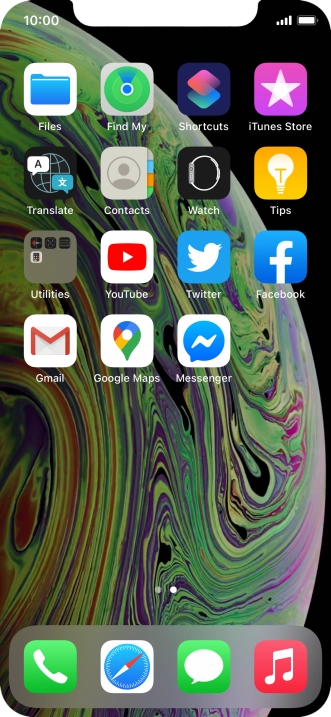 Press and hold the required app.