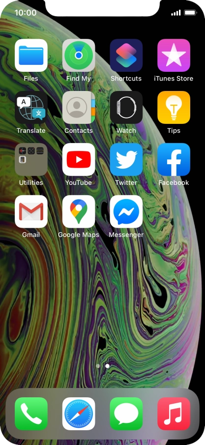 Press and hold the required app.