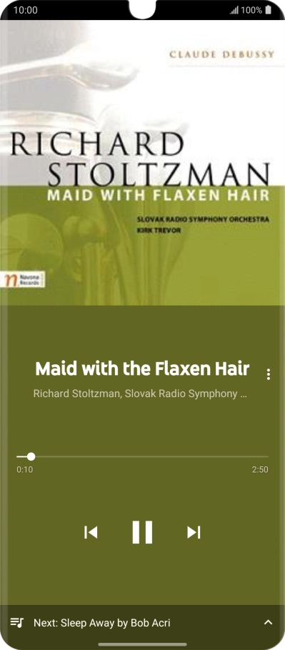 Press arrow right to go to the next audio file.