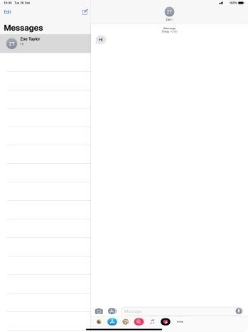 Press the new message icon.