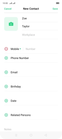 Press Number and key in the required phone number.