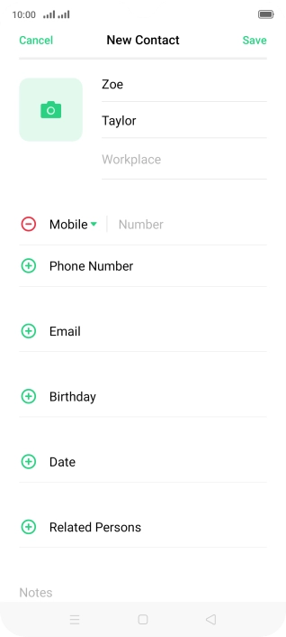 Press Number and key in the required phone number.