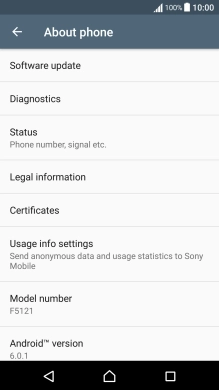 Press Software update. If a new software version is available, it's displayed. 
Follow the instructions on the screen to update the phone software.
