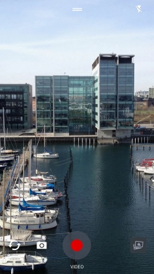 If the video recorder is turned on, press the camera icon.