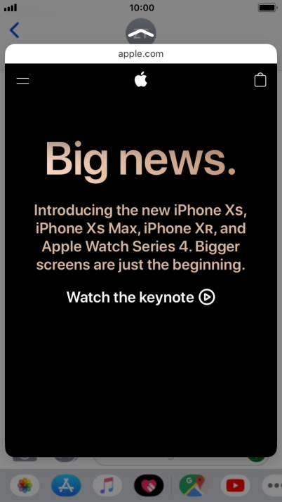 Hard press the screen to see a section of the required content.