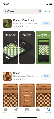 Press the required app.