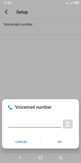 Key in +61414121121 and press OK.