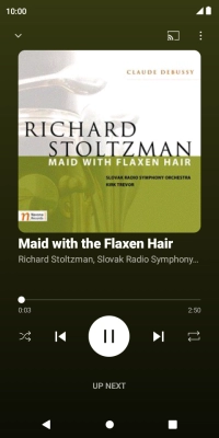 Press arrow right to go to the next audio file.