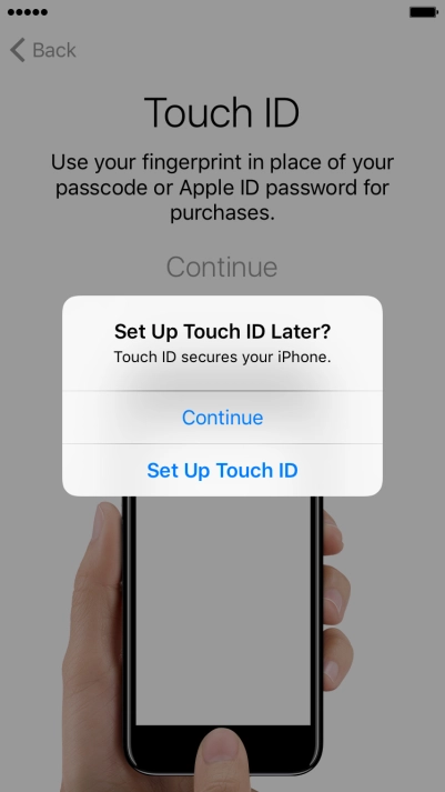 If you turn off the function, press Continue.