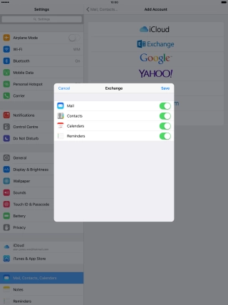 If this screen is displayed, you email account has been recognised and set up automatically. Follow the instructions on the screen to key in more information and finish setting up your tablet. If this screen is displayed, you email account has been recognised and set up automatically. Follow the instructions on the screen to key in more information and finish setting up your tablet.