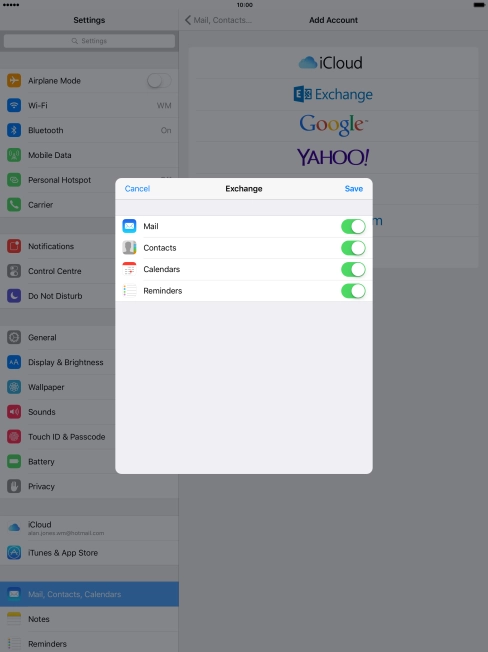 If this screen is displayed, you email account has been recognised and set up automatically. Follow the instructions on the screen to key in more information and finish setting up your tablet. If this screen is displayed, you email account has been recognised and set up automatically. Follow the instructions on the screen to key in more information and finish setting up your tablet.
